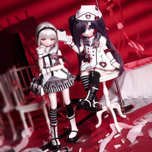 ドール服 7点セット 1/6サイズ 1/4サイズ お医者さん ハロウィン