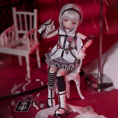 ドール服 7点セット 1/6サイズ 1/4サイズ お医者さん ハロウィン