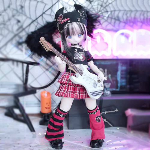 ドール服 1/6サイズ 1/4サイズ mdd ロック 6点セット bjdドール