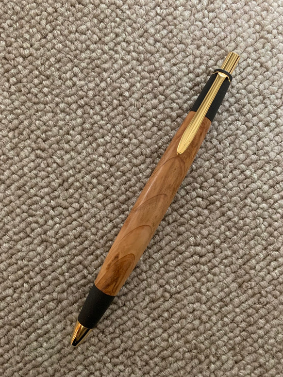 越前杉瘤 極上火炎杢 ボールペンorシャープペンシル 木軸 ペン・筆記