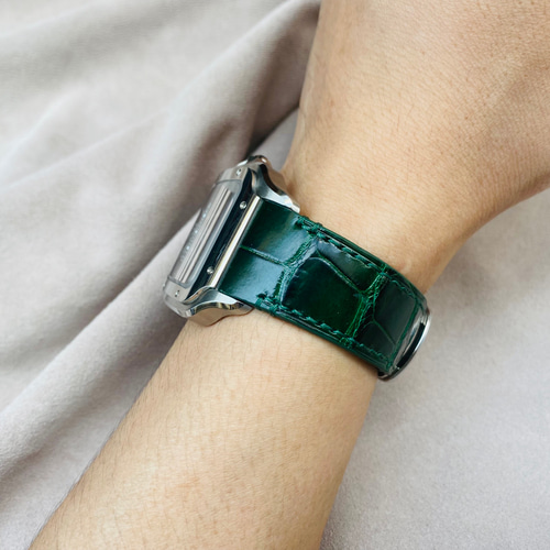 CARTIER SANTOS 時計ストラップ QUICKSWITCH アダプター付き 21