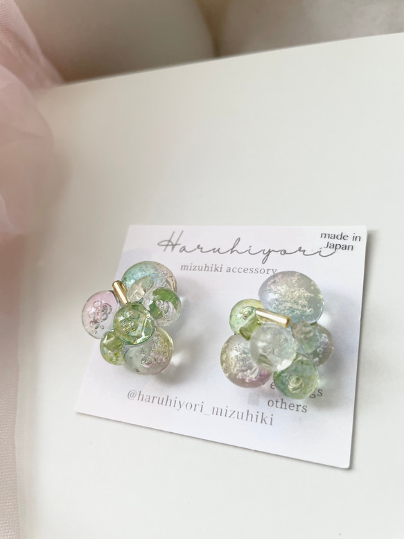 ˗ˏˋ꙳Bubble jewel 〜spring 〜春の訪れˎˊ˗ まるで宝石のようなバブルビーズのアクセサリー꙳⋆ 7枚目の画像