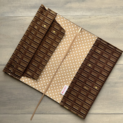 【新書】板チョコレートのブックカバー（ビター） 2枚目の画像