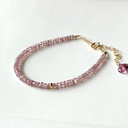 希少石！マラヤガーネットのブレスレット 14kgf ブレスレット