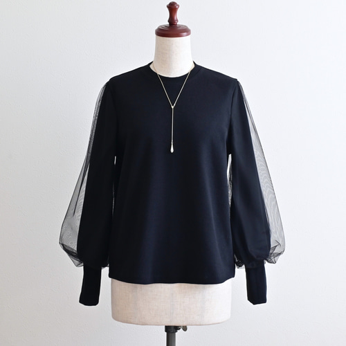 美品⭐︎Heveグレー バルーンスリーブ セーター 半袖 楽天市場