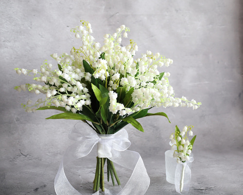 ウェディングブーケ　すずらん　スズラン ウェディングブーケ　すずらん　スズラン