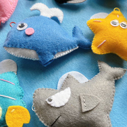 フェルトおさかなつり☆miumiu フェルト さかなつり 魚釣り - てぶくろのお話 | minne byGMOペパボ