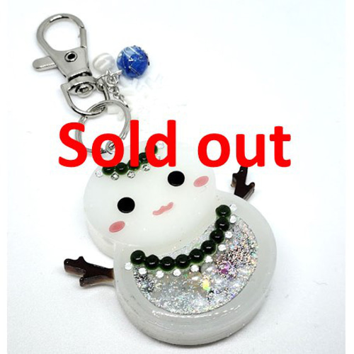 SnowMan レジンキーホルダー ペンライトシェイカー 雪だるま