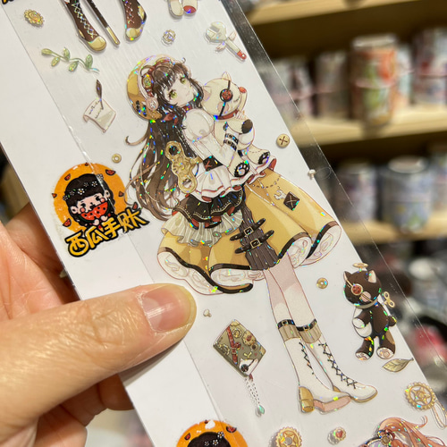 海外PETテープ 切り売り 少女 女の子 人物 漸落星辰/熔金學院
