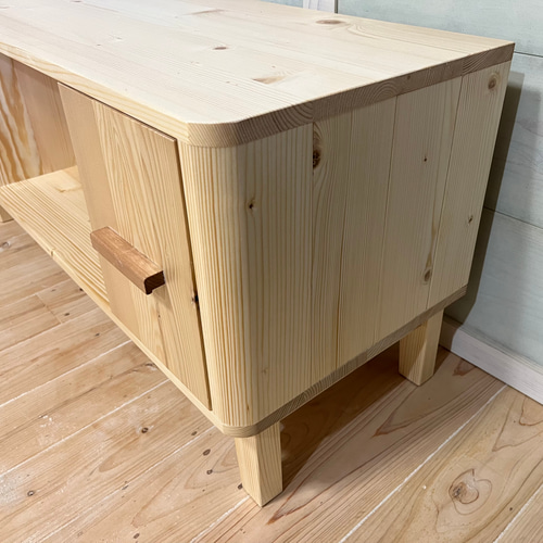 送料込み神代ケヤキテレビ台テレビボード無垢材銘木埋もれ木 番号19