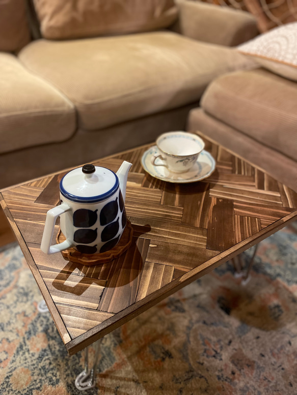 値下げヘリンボーン テーブル