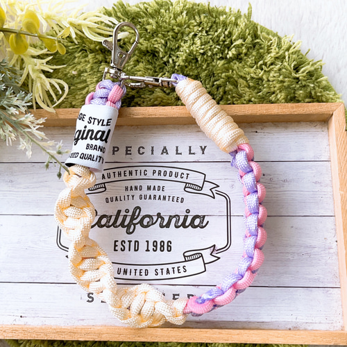 パラコード✶スマホストラップ✶ショート手首用✶ハンドストラップ