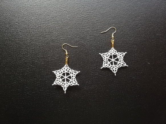 水引キット【雪の結晶ピアス】送料無料 キット ZaNe 通販 17152518