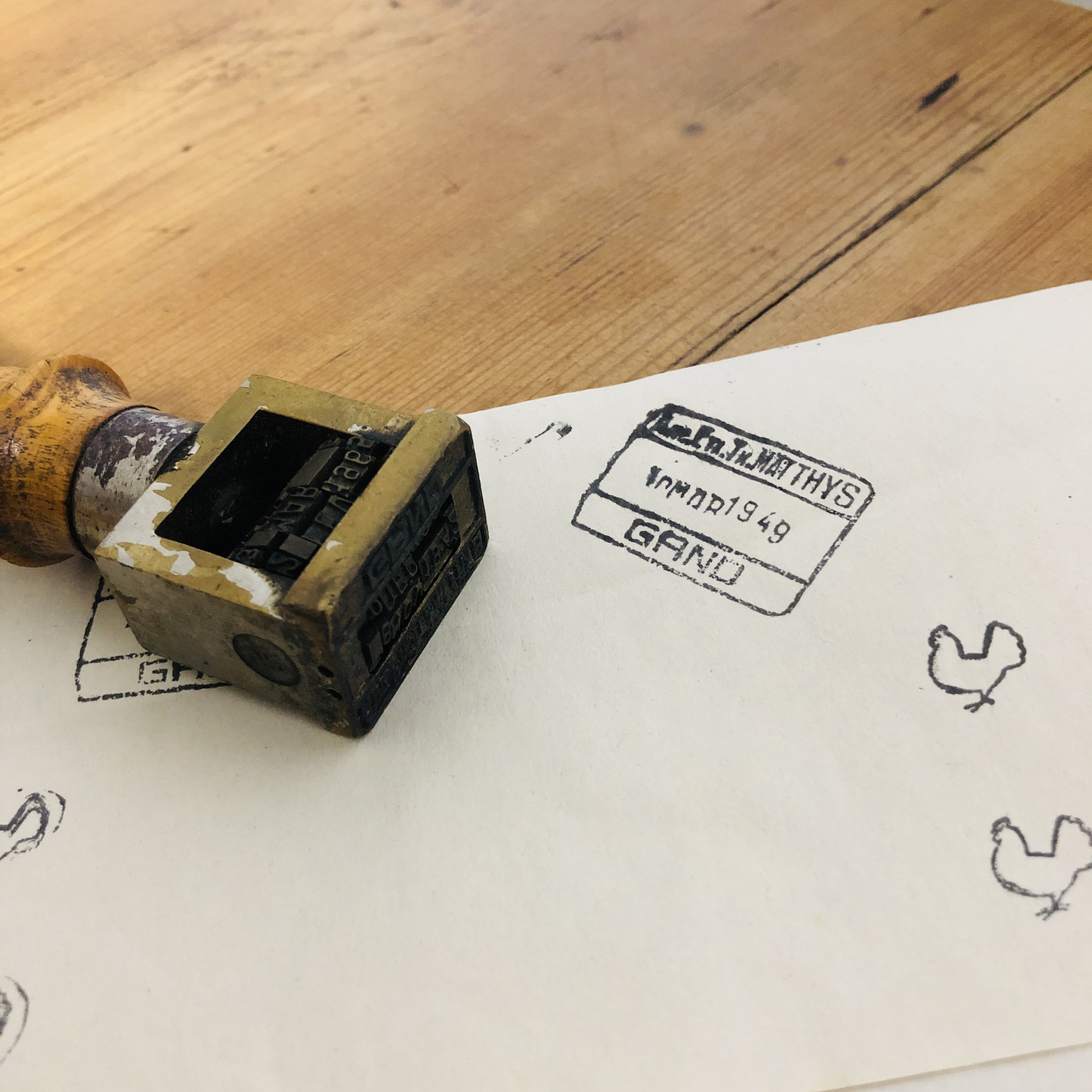 ビンテージスタンプ　日にち