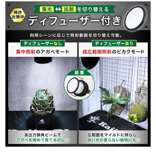 植物育成LEDライトスタンド［ナラ3灯］ 一輪挿し・花瓶・花器 8929