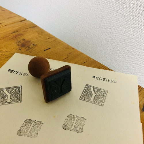 ビンテージレタリングスタンプ 「Y」 はんこ・スタンプ FIG 通販