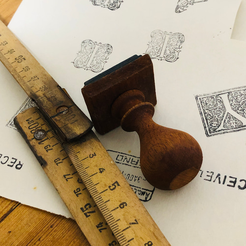 ビンテージレタリングスタンプ 「Y」 はんこ・スタンプ FIG 通販