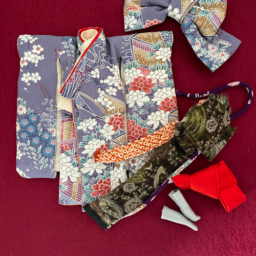 22cmドールさん振袖 0183 ブライス アイシードール その他人形 suteki