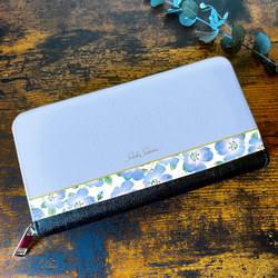 ネモフィラの長財布（スカイブルー） 花 財布 長財布 ネモフィラ 長