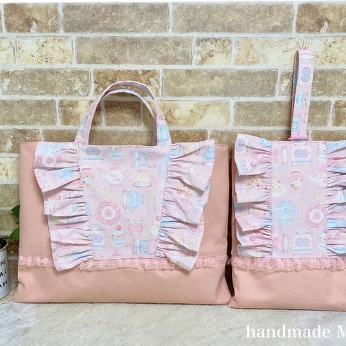特価❣️】スイーツ柄のオシャレなレッスンバッグとシューズバッグの 