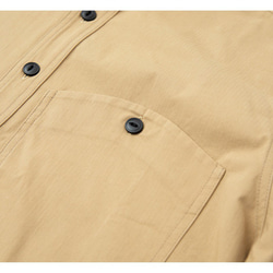 メンズレトロ春シャツポケットゆったり長袖シャツトップス  W187 10枚目の画像
