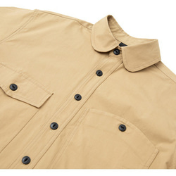 メンズレトロ春シャツポケットゆったり長袖シャツトップス  W187 6枚目の画像