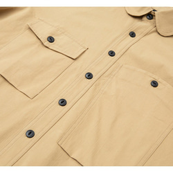 メンズレトロ春シャツポケットゆったり長袖シャツトップス  W187 12枚目の画像