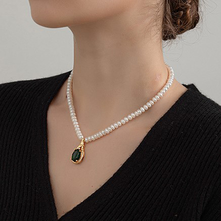 淡水パールのネックレス　14kgf ネックレス　淡水真珠　淡水パール　6月の誕生石 夏の誕生石2024