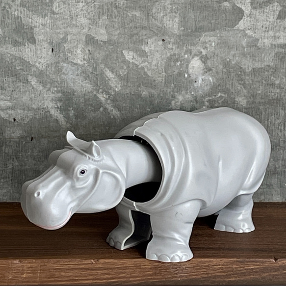 ドイツ製首振り人形 Bobbing Animals ｜カバ 招き猫