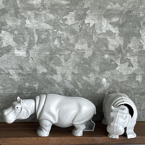 ドイツ製首振り人形 Bobbing Animals ｜カバ 招き猫