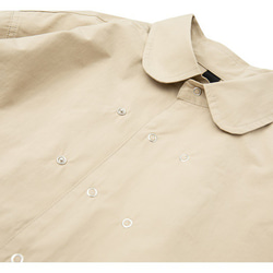 メンズレトロ白シャツカジュアルダブルボタンゆったり長袖シャツ  W188 10枚目の画像