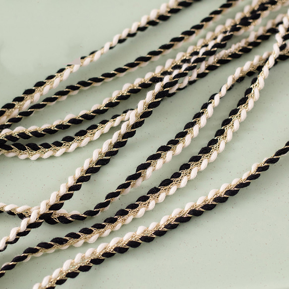 SALE〈1M/幅10mm〉三つ編み ラメリボン ラメブレード　ラメ紐　全④色 5枚目の画像
