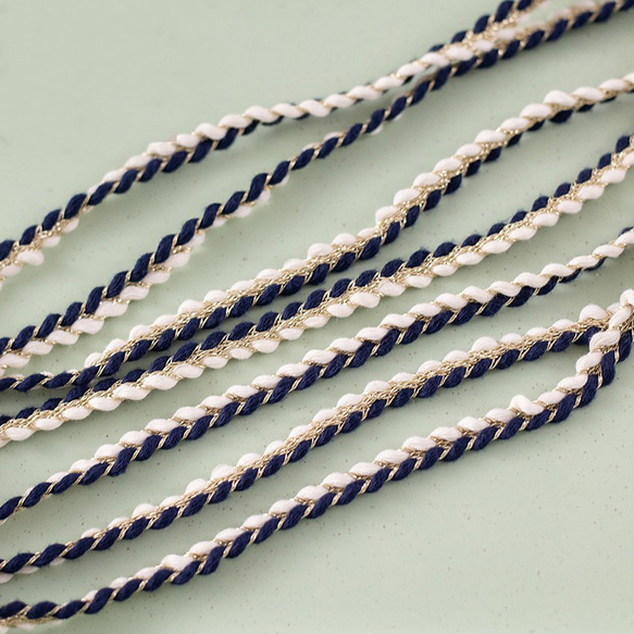 SALE〈1M/幅10mm〉三つ編み ラメリボン ラメブレード　ラメ紐　全④色 6枚目の画像