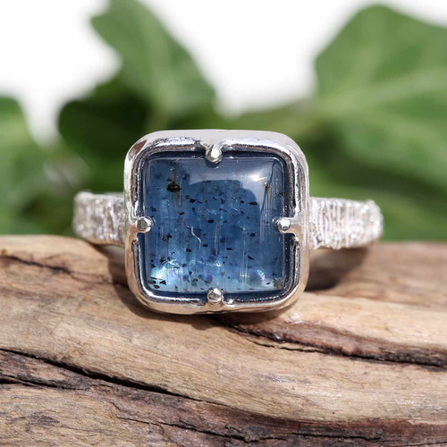 カイヤナイト・リング【14号】-1 指輪・リング m.u.m 通販｜Creema 