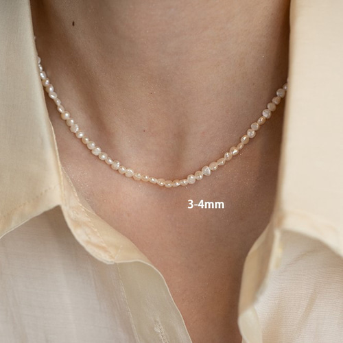 淡水バロックパールのネックレス 14kgf ネックレス 淡水真珠 淡水