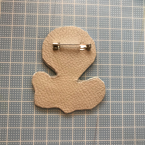 mina perhonen wolf&flower ブローチ 再販＊ひまわりブローチ〇ミナペルホネン ブローチ chaki 通販