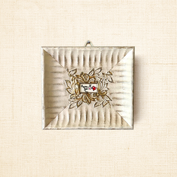 ミニ額縁 原画【 またかならず届けにくるから 】 7枚目の画像