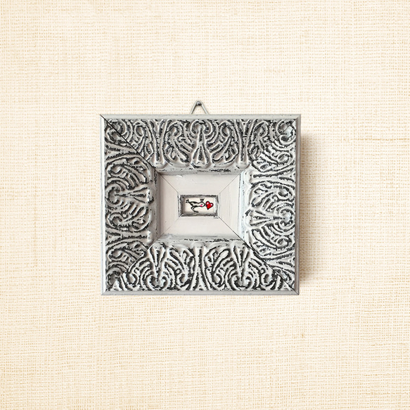 ミニ額縁 原画【 またかならず届けにくるから 】 8枚目の画像