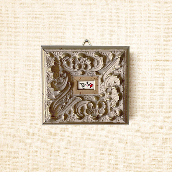 ミニ額縁 原画【 またかならず届けにくるから 】 4枚目の画像