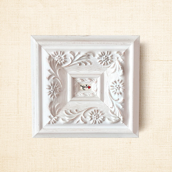 ミニ額縁 原画【 またかならず届けにくるから 】 2枚目の画像