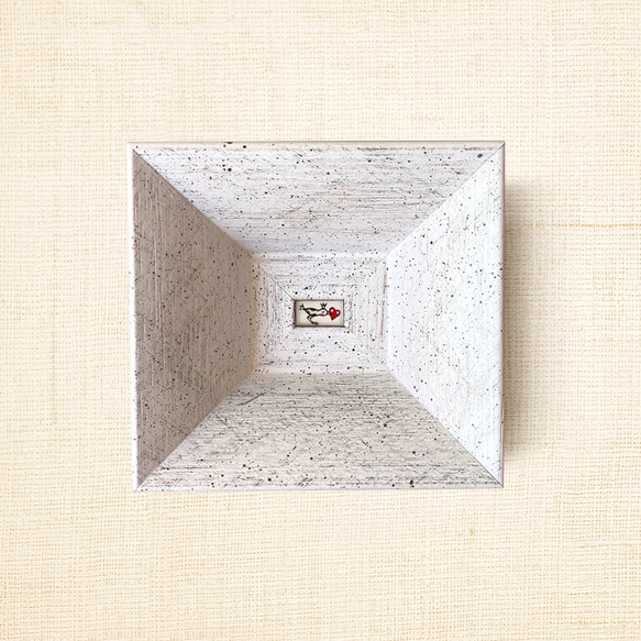 ミニ額縁 原画【 またかならず届けにくるから 】 5枚目の画像