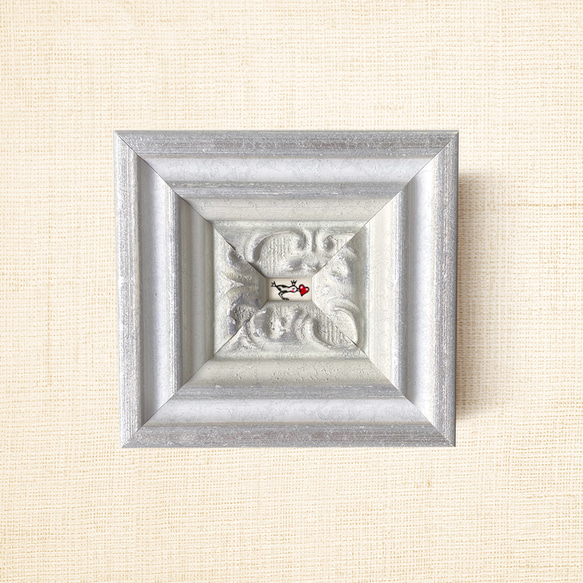 ミニ額縁 原画【 またかならず届けにくるから 】 3枚目の画像