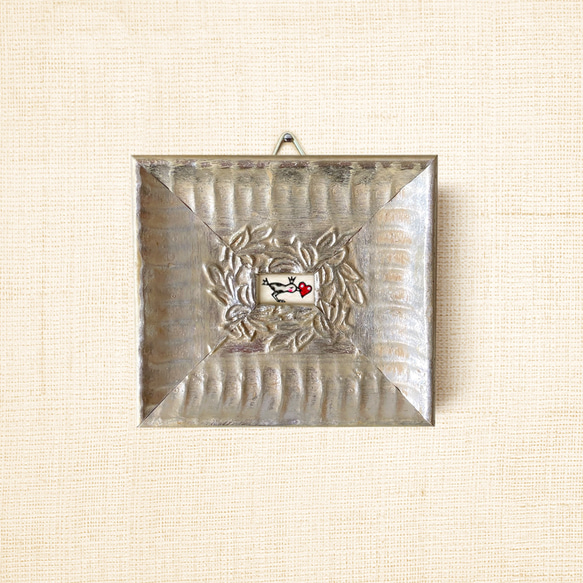 ミニ額縁 原画【 またかならず届けにくるから 】 10枚目の画像