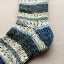 手編みの靴下（Opal smile） 5枚目の画像