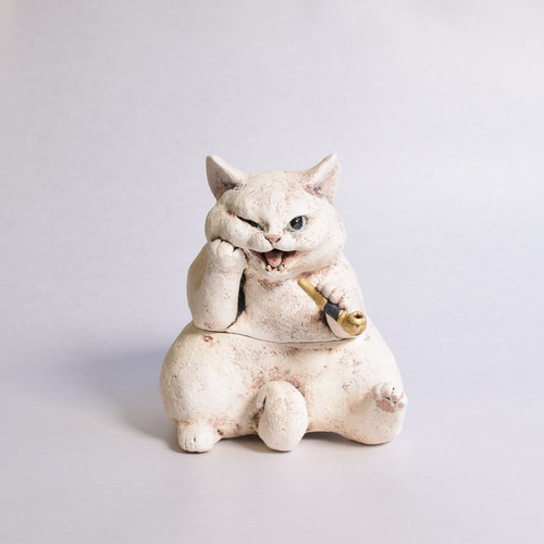 K様オーダー 猫香炉 売約済みです。御本人様以外は購入できません 