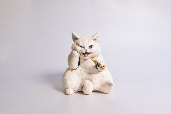 K様オーダー 猫香炉 売約済みです。御本人様以外は購入できません 