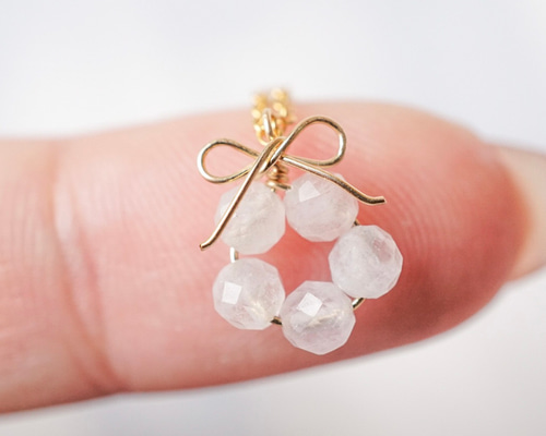 MIKYU  No.294 じゃれ猫　ピンクの花　天然石 MIKYU 様専用 No.294 じゃれ猫 ピンクの花 天然石