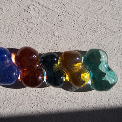【ガラスのお箸置き】colorfulbeans【mix】5個セット 5枚目の画像
