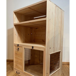 木製ケージ　ウサギ小屋　本棚　ペット小屋　サークル　動物　フェレット　棚　収納BOX 2枚目の画像