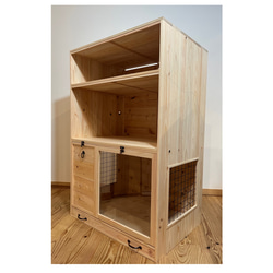 木製ケージ　ウサギ小屋　本棚　ペット小屋　サークル　動物　フェレット　棚　収納BOX 3枚目の画像